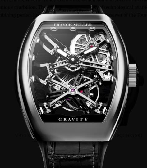 Franck Muller Gravity Skeleton Watches for sale Cheap Price V 45 T GR CS SQT (NR) OG
